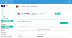 Desktop Screenshot of bip.moryn.pl