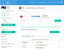 Tablet Screenshot of bip.moryn.pl